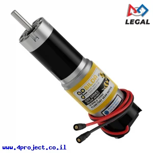 מנוע 32Dx133L מהירות 30rpm @ 12V עם מקודד - סדרה 5202 - ציר D