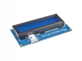 תמונה של מוצר LCD טקסט 16x2, לבן על כחול - חיבור Grove