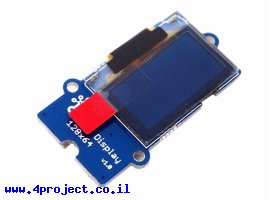 תמונה של מוצר מסך OLED בגודל 0.96" - חיבור Grove, חיבור תחתון