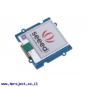מסך E-Ink ל-3 צבעים, גודל 1.54", רזולוציה 152x152 - חיבור Grove