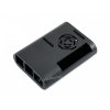 מארז לכרטיסי Raspberry PI 4 - פלסטיק שחור מעוגל עם מאוורר