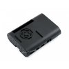מארז לכרטיסי Raspberry PI 4 - פלסטיק שחור מעוגל עם מאוורר