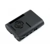 מארז לכרטיסי Raspberry PI 4 - פלסטיק שחור מעוגל עם מאוורר