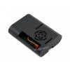 מארז לכרטיסי Raspberry PI 4 - פלסטיק שחור מעוגל עם מאוורר