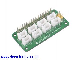 תמונה של מוצר תוסף ל-Raspberry PI Zero - חיבורים למערכת Grove