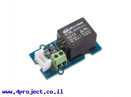 תמונה של מוצר ממסר SPST אטום, 10A@250VAC/30VDC - חיבור Grove