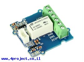 תמונה של מוצר ממסר DPDT ננעל, 2A@125VAC/30VDC - חיבור Grove