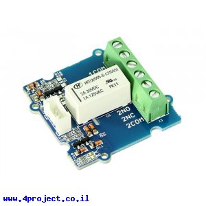 ממסר DPDT ננעל, 2A@125VAC/30VDC - חיבור Grove