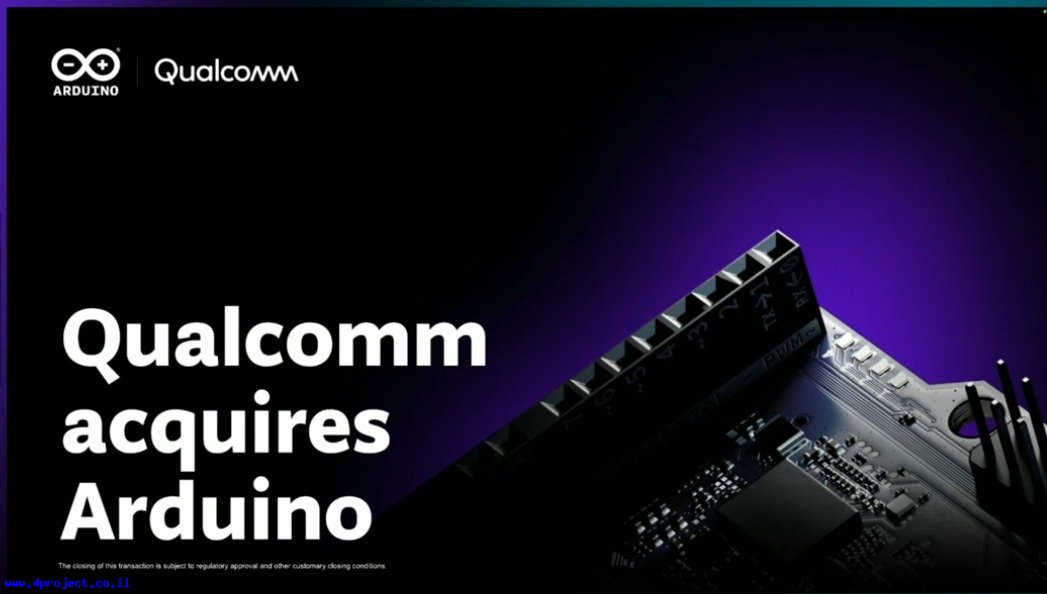 הודעת ארדואינו על רכישתם ע&quot;י Qualcomm