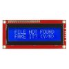 LCD טקסט 16x2, צהוב על כחול, 5V