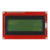 LCD טקסט 20x4, שחור על ירוק, 5V