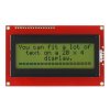 LCD טקסט 20x4, שחור על ירוק, 5V