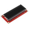 LCD טקסט 16x2, חום על שחור, 3.3V, ממשק טורי