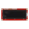 LCD טקסט 16x2, חום על שחור, 3.3V, ממשק טורי