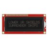 LCD טקסט 16x2, חום על שחור, 3.3V, ממשק טורי