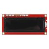 LCD טקסט 16x2, אדום על שחור, 3.3V, ממשק טורי