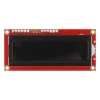LCD טקסט 16x2, אדום על שחור, 3.3V, ממשק טורי