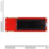 LCD טקסט 16x2, אדום על שחור, 5V, ממשק טורי