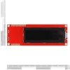 LCD טקסט 16x2, אדום על שחור, 5V, ממשק טורי