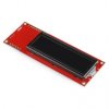 LCD טקסט 16x2, אדום על שחור, 5V, ממשק טורי