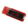 LCD טקסט 16x2, אדום על שחור, 5V, ממשק טורי
