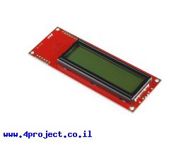 תמונה של מוצר LCD טקסט 16x2, שחור על ירוק, 5V, ממשק טורי