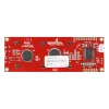 LCD טקסט 16x2, שחור על ירוק, 5V, ממשק טורי