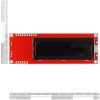 LCD טקסט 16x2, לבן על שחור, 5V, ממשק טורי