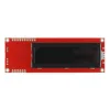 LCD טקסט 16x2, לבן על שחור, 5V, ממשק טורי