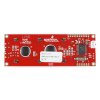 LCD טקסט 16x2, לבן על שחור, 5V, ממשק טורי