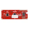 LCD טקסט 16x2, לבן על שחור, 5V, ממשק טורי
