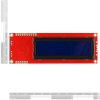 LCD טקסט 16x2, צהוב על כחול, 5V, ממשק טורי