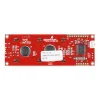 LCD טקסט 16x2, צהוב על כחול, 5V, ממשק טורי
