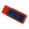 LCD טקסט 16x2, צהוב על כחול, 5V, ממשק טורי
