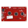 LCD טקסט 20x4, שחור על ירוק, 5V, ממשק טורי
