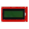 LCD טקסט 20x4, שחור על ירוק, 5V, ממשק טורי