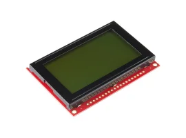 תמונה של מוצר LCD גרפי שחור על ירוק, 128x64 STN, תאורת רקע