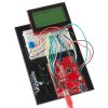 LCD גרפי שחור על ירוק, 128x64 STN, תאורת רקע