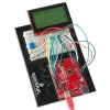 LCD גרפי שחור על ירוק, 128x64 STN, תאורת רקע