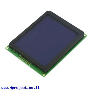 LCD גרפי לבן על כחול, 160x128 STN, תאורת רקע