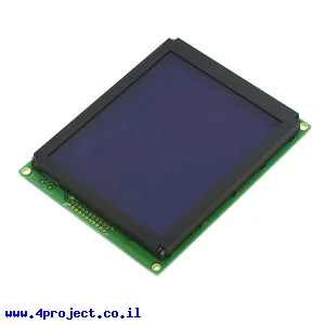 LCD גרפי לבן על כחול, 160x128 STN, תאורת רקע