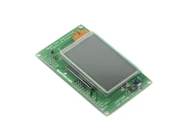 תמונה של מוצר LCD גרפי CFAX, 128x64, תאורת רקע EL, מסך מגע