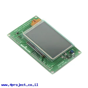 LCD גרפי CFAX, 128x64, תאורת רקע EL, מסך מגע