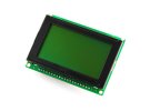 תמונה של מוצר LCD גרפי שחור על ירוק, 128x64 STN, תאורת רקע, ממשק טורי