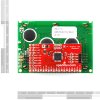LCD גרפי שחור על ירוק, 128x64 STN, תאורת רקע, ממשק טורי