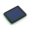 LCD גרפי לבן על כחול, 160x128 STN, תאורת רקע, ממשק טורי