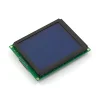 LCD גרפי לבן על כחול, 160x128 STN, תאורת רקע, ממשק טורי