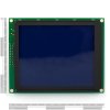 LCD גרפי לבן על כחול, 160x128 STN, תאורת רקע, ממשק טורי