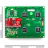 LCD גרפי לבן על כחול, 160x128 STN, תאורת רקע, ממשק טורי