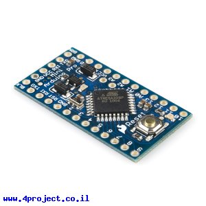 כרטיס פיתוח Arduino Pro Mini 328 - 5V/16MHz - גרסה קודמת